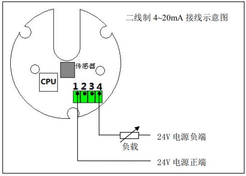 树脂流量计二线制接线图